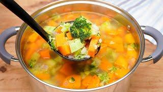 Thanks to this vegetable soup I lost 10 kg in a month Light and tasty soup.