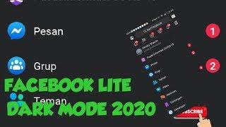 CARA AKTIFKAN MODE GELAP FACEBOOK LITE  Dark Mode FB Lite 2020