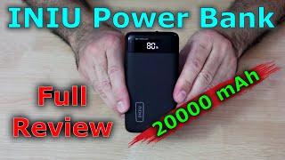 INIU Power Bank 20000mAH B1 B5 full review & unboxing