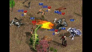 Megadragon VS all towns Heroes of Might and Magic 4