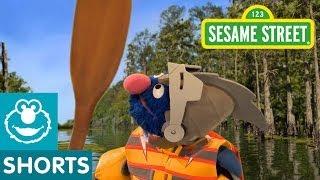 Sesame Street Grover Helps Piggies Up Creek  Super Grover 2.0