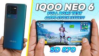 iQOO Neo 6 PUBG Test with FPS Meter  Best Gaming Phone Under 30K