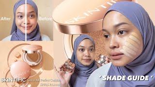 SKINTIFIC Cover All Perfect Cushion  SWATCHES - SHADE GUIDE