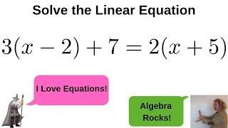 Solve the equation 3x - 2 + 7 = 2x + 5