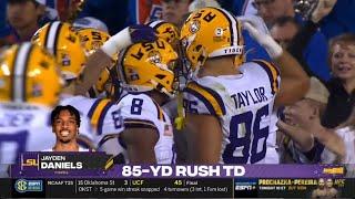 LSU QB Jayden Daniels 85 YARD TD run vs Florida