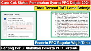 Cara Cek Status Pemenuhan Syarat PPG Daljab 2024 Menjelang Pendaftaran PPG Daljab 2024