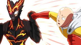 SAITAMA vs GAROU  FULL FIGHT from the Manga One Punch man