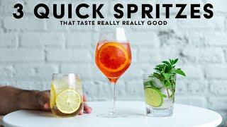 3 quick & easy SPRITZES to make before summers over