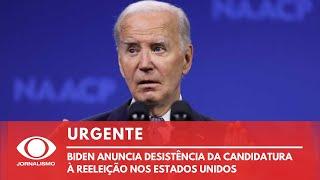 BIDEN DESISTE DE CANDIDATURA NOS EUA ACOMPANHE A REPERCUSSÃO