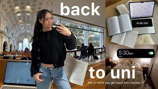 UNI VLOG  5AM morning getting back into routine cafe study grocery shopping home cooking