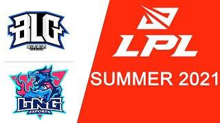 BLG vs LNG @Game1  Bilibili Gaming vs LNG Esports  LPL Summer 2021 11 June 2021