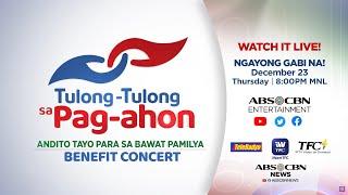 TULONG-TULONG SA PAG-AHON Andito tayo para sa bawat pamilya Benefit Concert Teaser