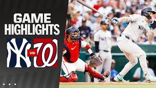 Yankees vs. Nationals Game Highlights 82624  MLB Highlights