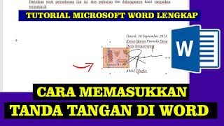 Cara Memasukkan Tanda Tangan Di Microsoft Word Lengkap Dengan Menambahkan Materai Dan Stampel