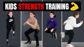 Kids Get Strong Workout Best Exercises To Build Muscle & Strength MASH UP WORKOUT