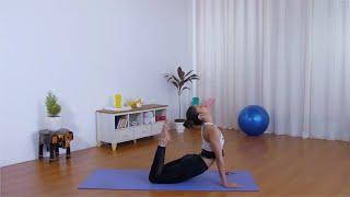 Beautiful young girl doing yoga postures on a fitness mat at h...  Indian Stock Footage  Knot9