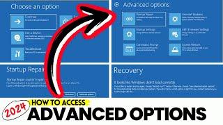 How to Access Advanced Options in Windows 111087 - Enter Advanced Boot Options 2024