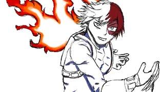 Grr draw - Shoto Todoroki My hero academia