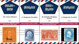 Most Expensive 65 most expensive valuable American stamps