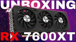 Unboxing RX 7600 XT GAMING OC