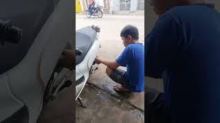 Motor Repair Stall Along the Street in Phnom Penh #tour #sightseeing