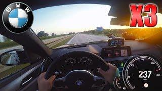 2019 BMW X3 xDrive25d  Pushing on German Autobahn