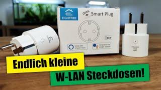 EIGHTREE smarte WiFi Steckdosen  Kleine W-LAN-Steckdosen mit Verbrauchsmessung