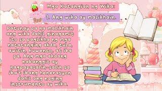  FILIPINO Ano ang mga Katangian ng Wika?  #iQuestionPH