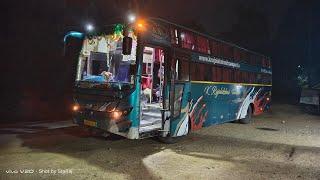 Sleeper Bus journey in Andaman  from Diglipur to Portblair on K Rajalakshmi Transport at night