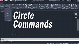 CIRCLE COMMANDS IN AutoCAD