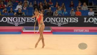 Aleksandra SOLDATOVA RUS 2015 Rhythmic Worlds Stuttgart - Qualifications Hoop