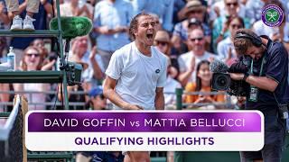 Emotional SCENES  David Goffin vs Mattia Bellucci  Qualifying Highlights  Wimbledon 2024