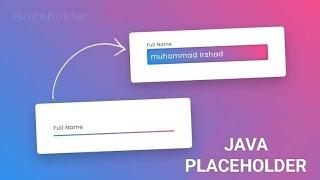 How to add Placeholder in JTextfield on Java  JFrame Form with Eclipse IDE Part 2 - JDK 17 Builder