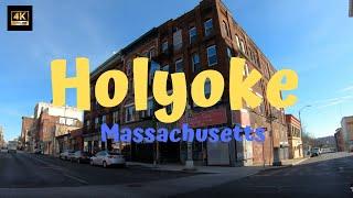 Holyoke Massachusetts   drive thru  4K Travel Video