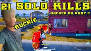 1 Vs 21 On Pubg Mobile Emulator Lobby  SRB Rockie On Fire 