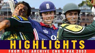 Razzaq Fireworks Shoaib Rockets & Trescothick Brilliance  Classic ODI  Eng v Pak 2003  Lords