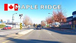 Maple Ridge BC Canada  Driving tour City Center 4k