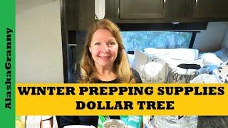 Winter Prepping Supplies Dollar Tree
