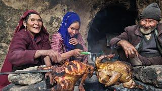 Old Lovers local recipe like 2000 years ago  Village life in Afghanistan