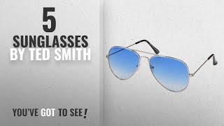 Top 10 Ted Smith Sunglasses 2018 Ted Smith Aviator Sunglasses TS 3026 C2-SIL