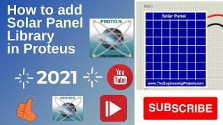 how to add solar panel library in Proteus  100 % Working  Proteus Tutorial 2021