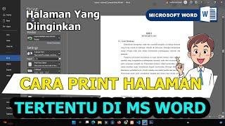 Cara print beberapa halaman saja di microsoft word