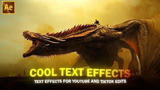 Text effects giveaway after effects