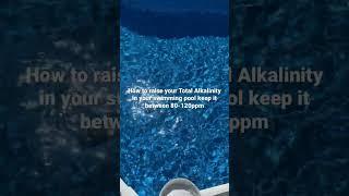 How to  raise your swimming pools total alkalinity #shorts