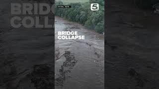 Bridge collapse in Afton Tennessee after catastrophic flooding