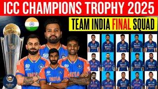 ICC Champions Trophy 2025  Team India Final Squad  India Squad For CT 2025