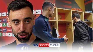 Bruno Fernandes RESPONDS to that Cristiano Ronaldo MOMENT