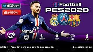 PES 2020 OFFLINE PPSSPP COM CÂMERA DE PS4 E KITIS ATUALIZADO GRAMADOS EM HD PELO MEGA