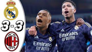 Real Madrid vs AC Milan 3-3 - All Goals & Highlights - 2024