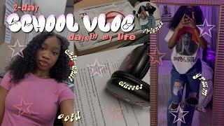 SCHOOL VLOG  2 high school days in my life classes grwm ootd friends…ect